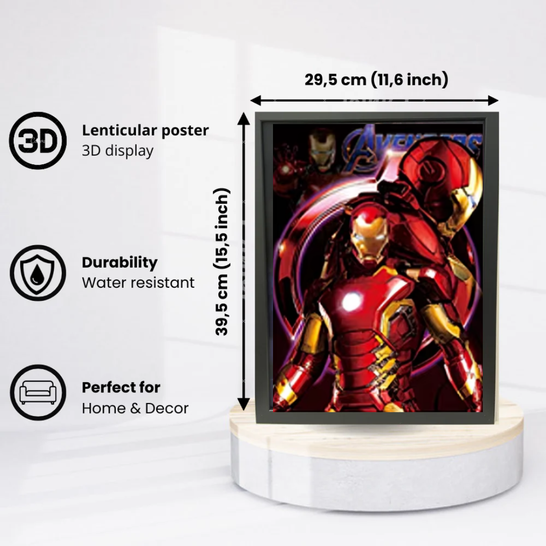 3D Lenticular Heroes Poster
