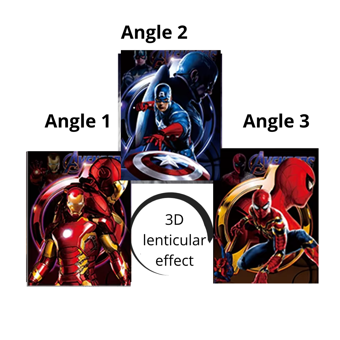 3D Lenticular Heroes Poster