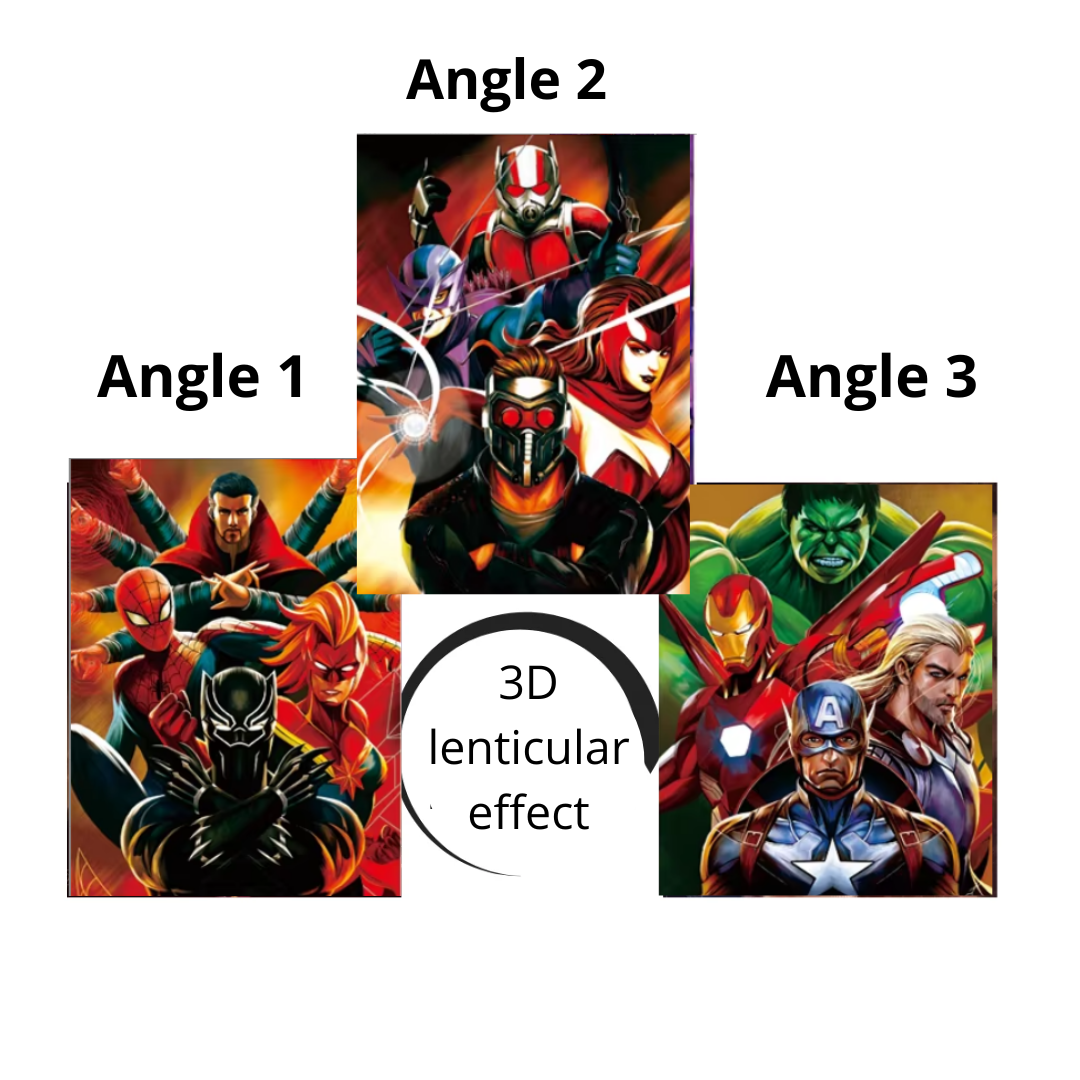 3D Lenticular Heroes Poster